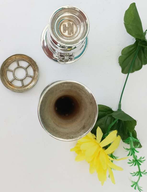 Vintage Silver Plated Vase and and Urn--WOW !