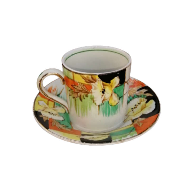 Grindley Art Deco Demitasse Cup and Saucer Duo Set