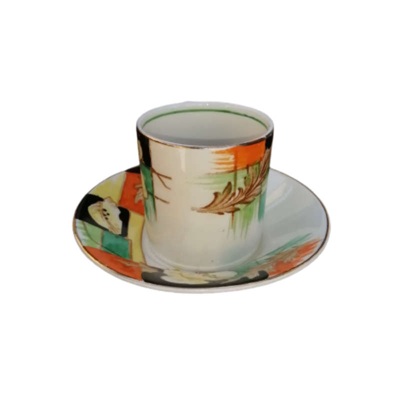 Grindley Art Deco Demitasse Cup and Saucer Duo Set
