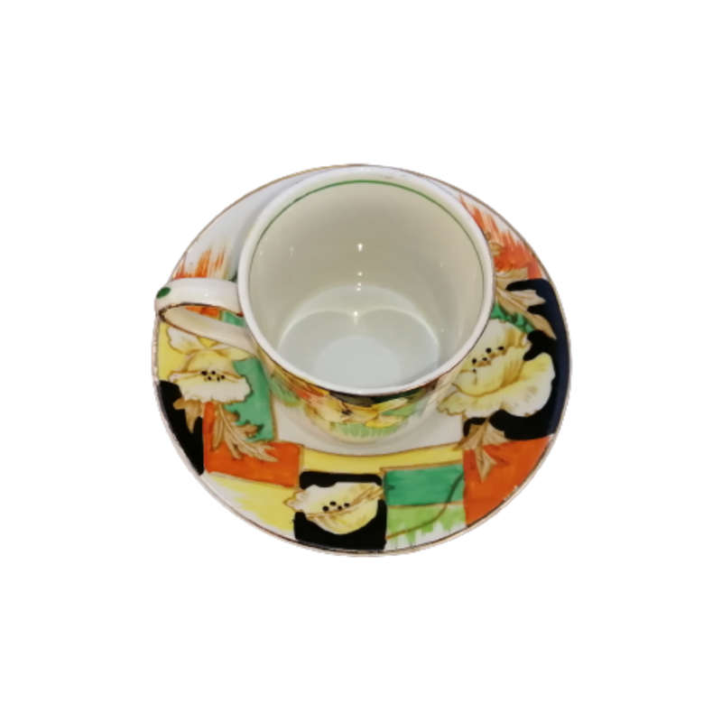 Grindley Art Deco Demitasse Cup and Saucer Duo Set