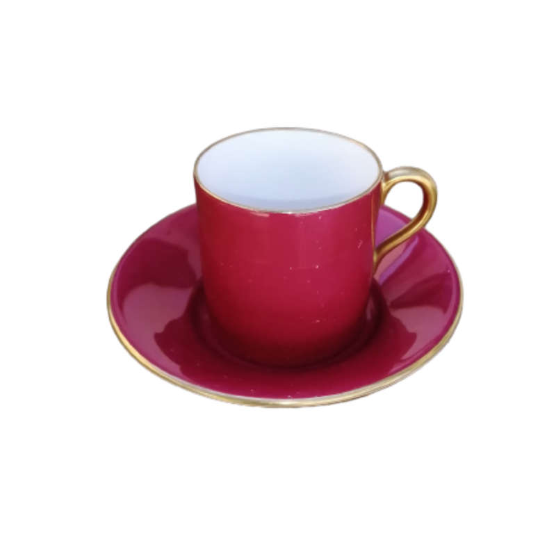 Royal Doulton Red with Gold Demitasse Cup