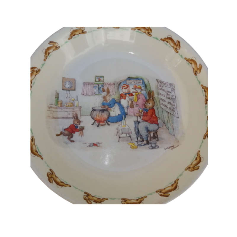 Royal Doulton Bunnykins 1937 - 1953 Large Signed Bowl