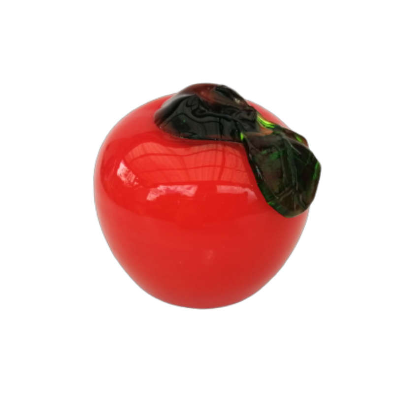 Red Art Glass Large Tomato Lifelike