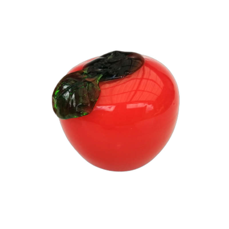 Red Art Glass Large Tomato Lifelike