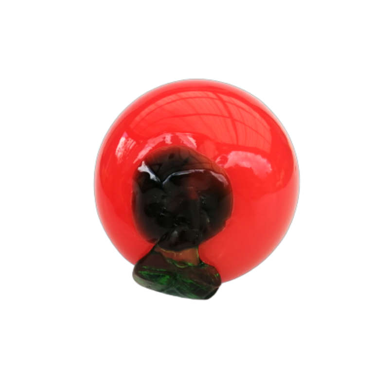 Red Art Glass Large Tomato Lifelike