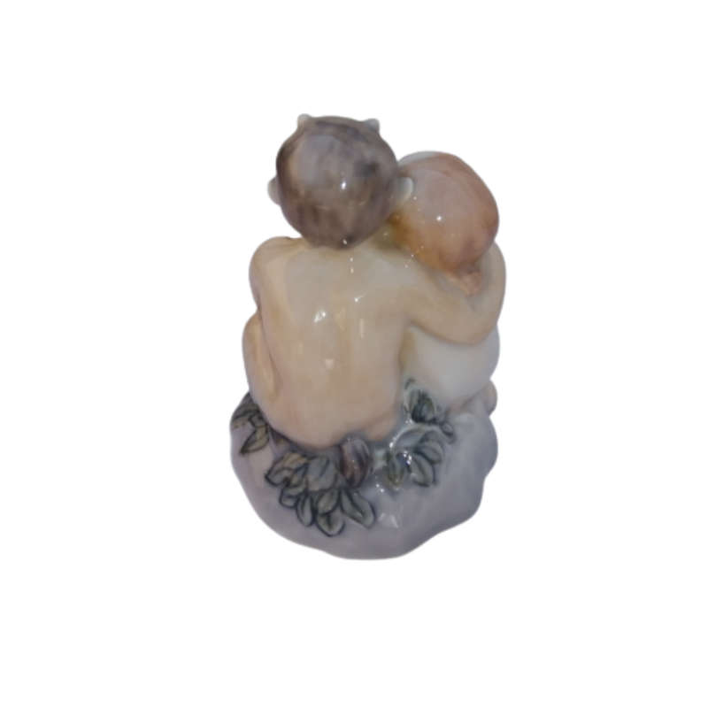 Royal Copenhagen 2298 Faun with Pipes and Small Girl V.Waldorff