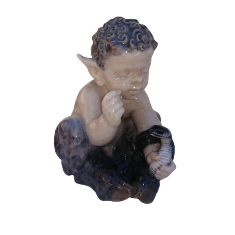 Royal Copenhagen 1712 Faun with a Snake . Chr.Thomsen