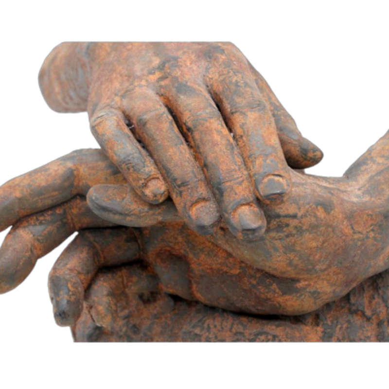 Angeles Anglada 1965 Sculpture of Family Holding Hands