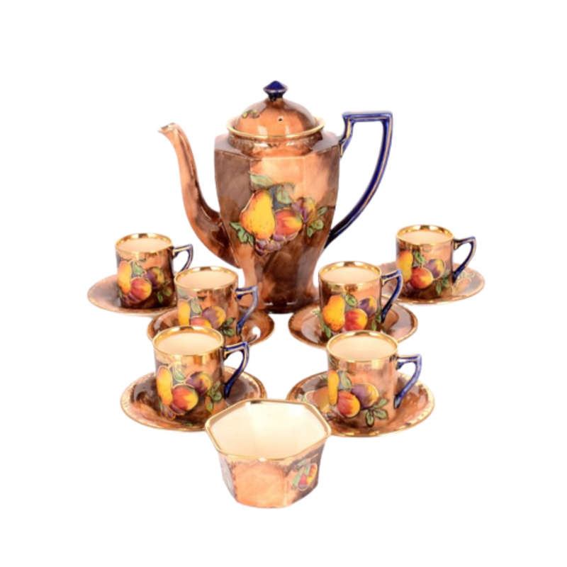 H & K Tunstall Luscious `Marie Louise` pattern Coffeee Set