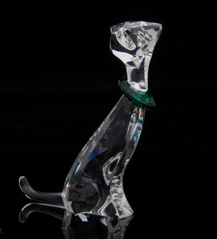 Swarovski Crystal Figurine Cat Emerald Symbols
