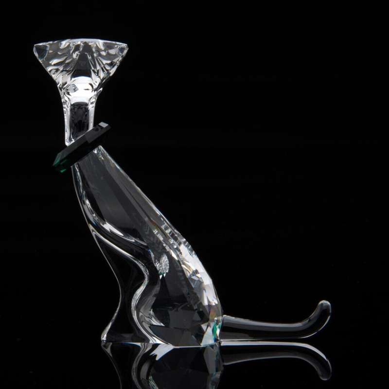 Swarovski Crystal Figurine Cat Emerald Symbols