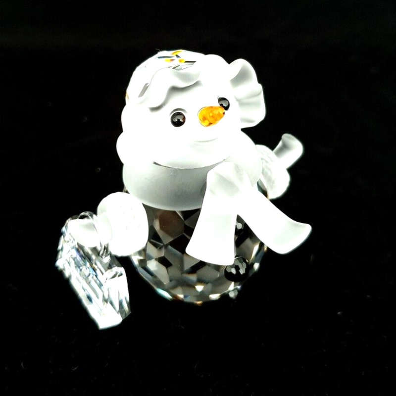 Swarovski Crystal Snowman Snowoman Christmas Cheerful Times