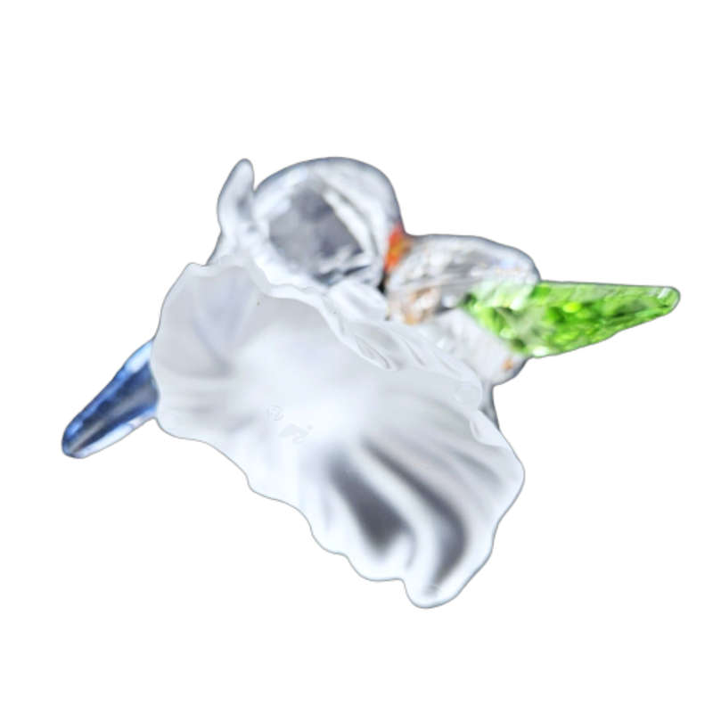 Swarovski Budgies Blue Green Birds Crystal Figurine