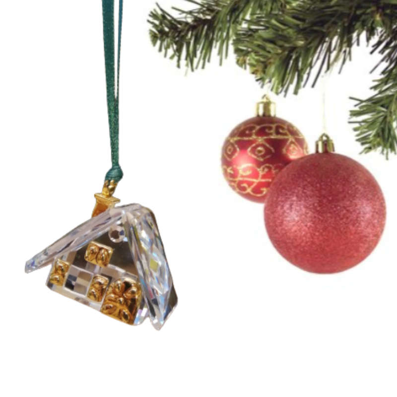 Swarovski Crystal Christmas Memories Ornaments Gingerbread House
