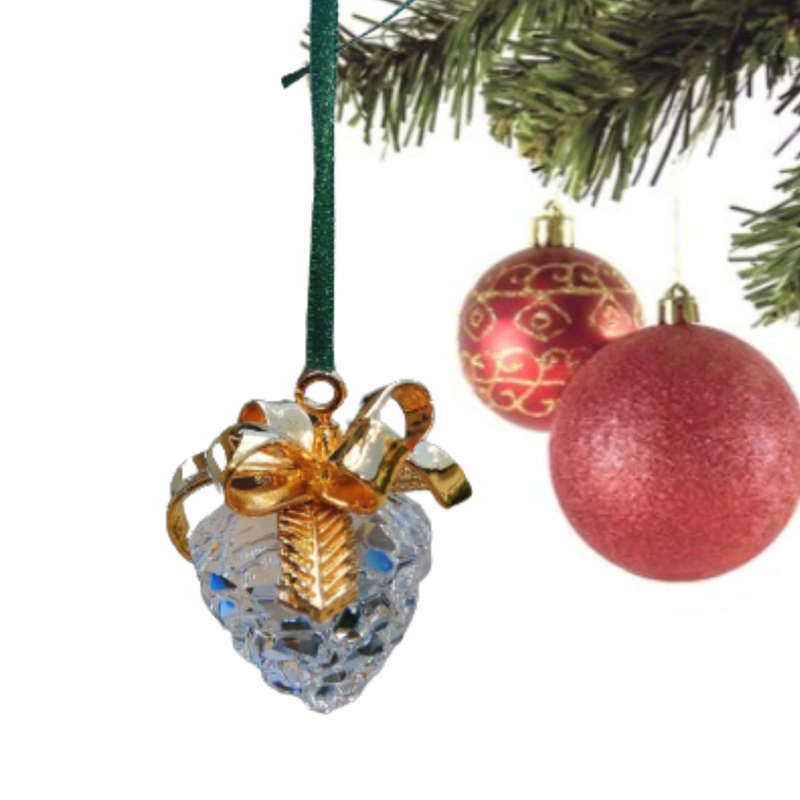 Swarovski Crystal Christmas Memories Ornaments Pine Cone