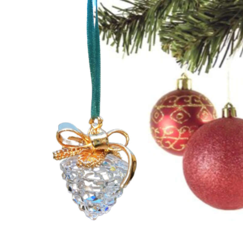 Swarovski Crystal Christmas Memories Ornaments Pine Cone
