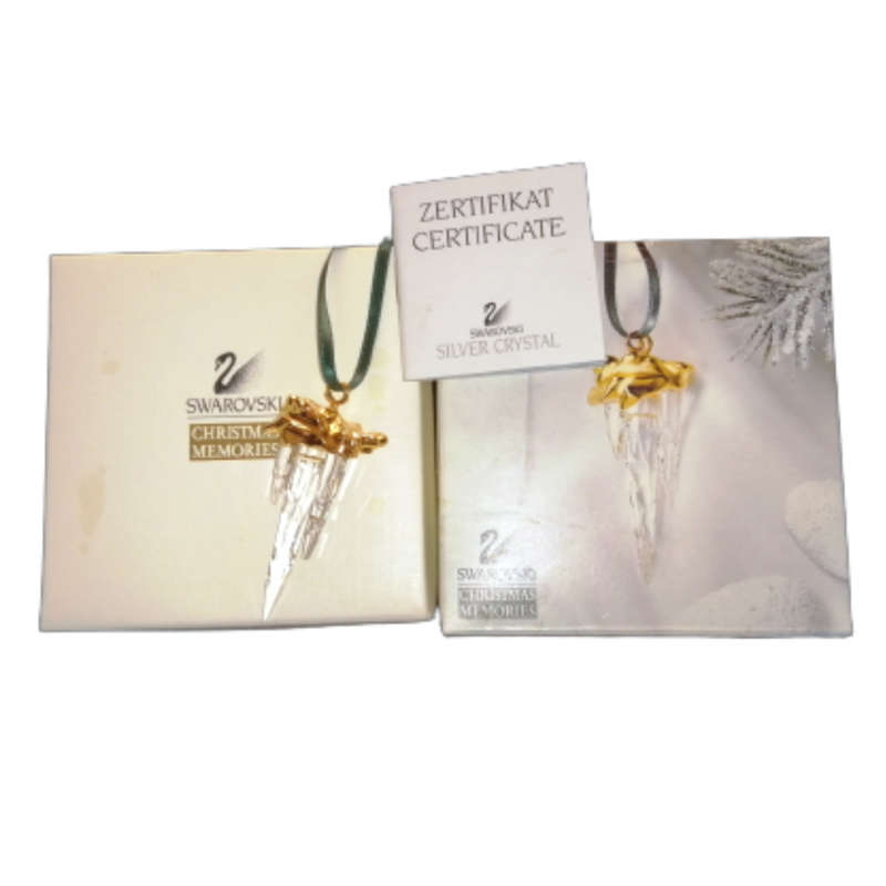 Swarovski Crystal Christmas Memories Ornaments Icicle