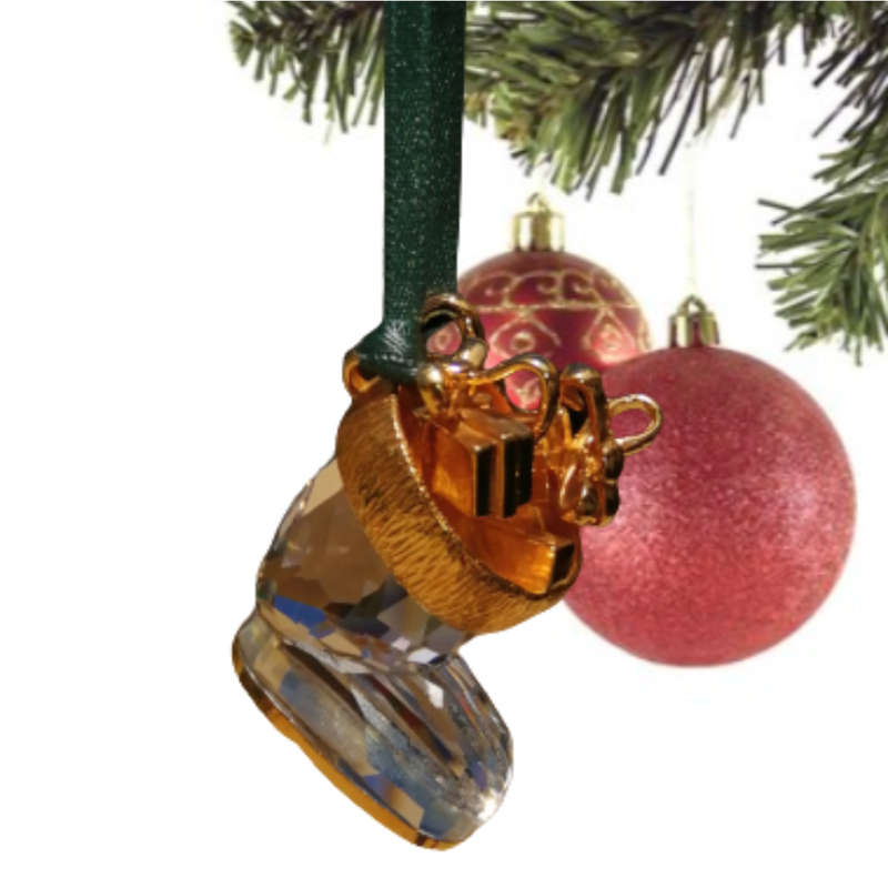Swarovski Crystal Christmas Memories Ornaments Boot