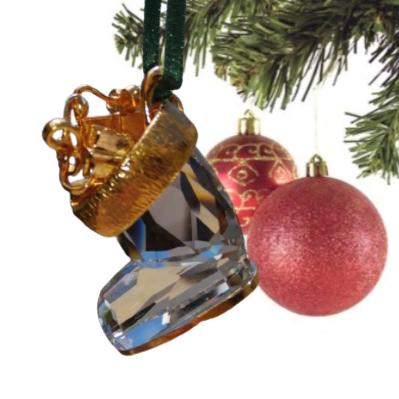 Swarovski Crystal Christmas Memories Ornaments Boot