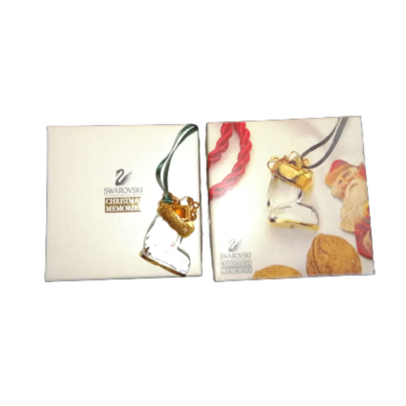 Swarovski Crystal Christmas Memories Ornaments Boot