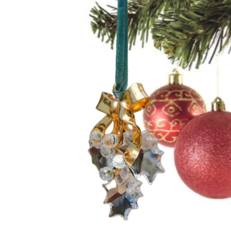 Swarovski Crystal Christmas Memories Ornaments Holly
