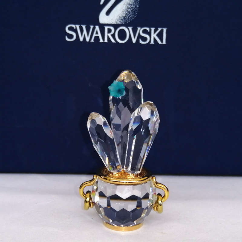 Swarovski Memories 235904 Cactus with Blue Flower Cactus Blue Circon