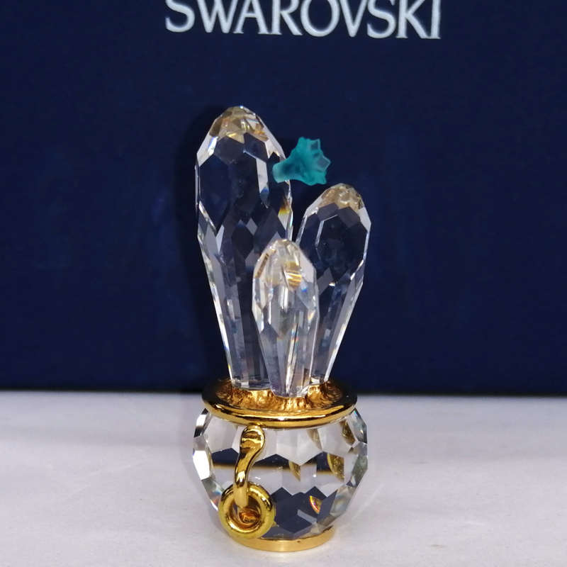 Swarovski Memories 235904 Cactus with Blue Flower Cactus Blue Circon
