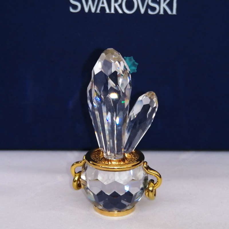 Swarovski Memories 235904 Cactus with Blue Flower Cactus Blue Circon