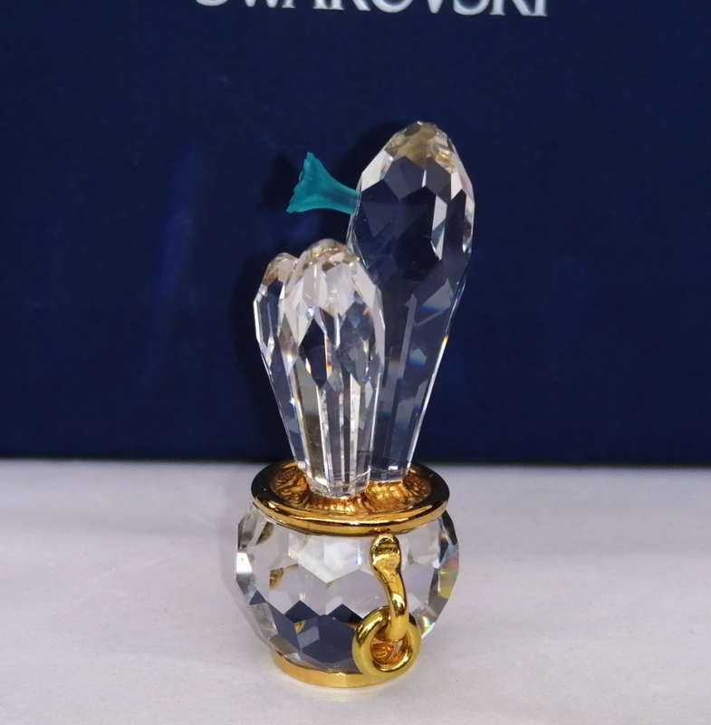 Swarovski Memories 235904 Cactus with Blue Flower Cactus Blue Circon