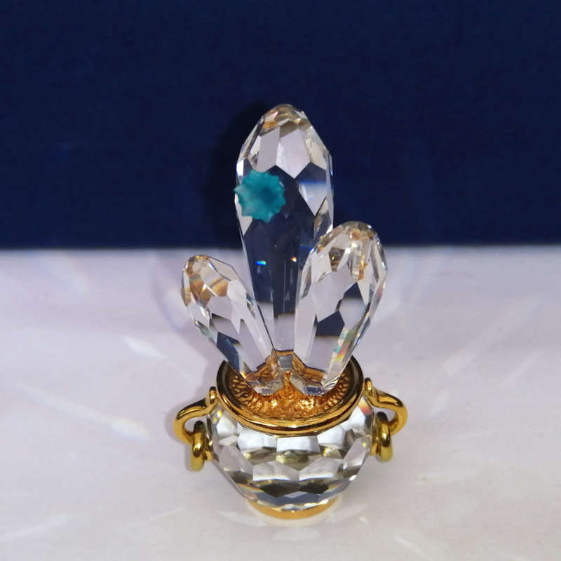 Swarovski Memories 235904 Cactus with Blue Flower Cactus Blue Circon