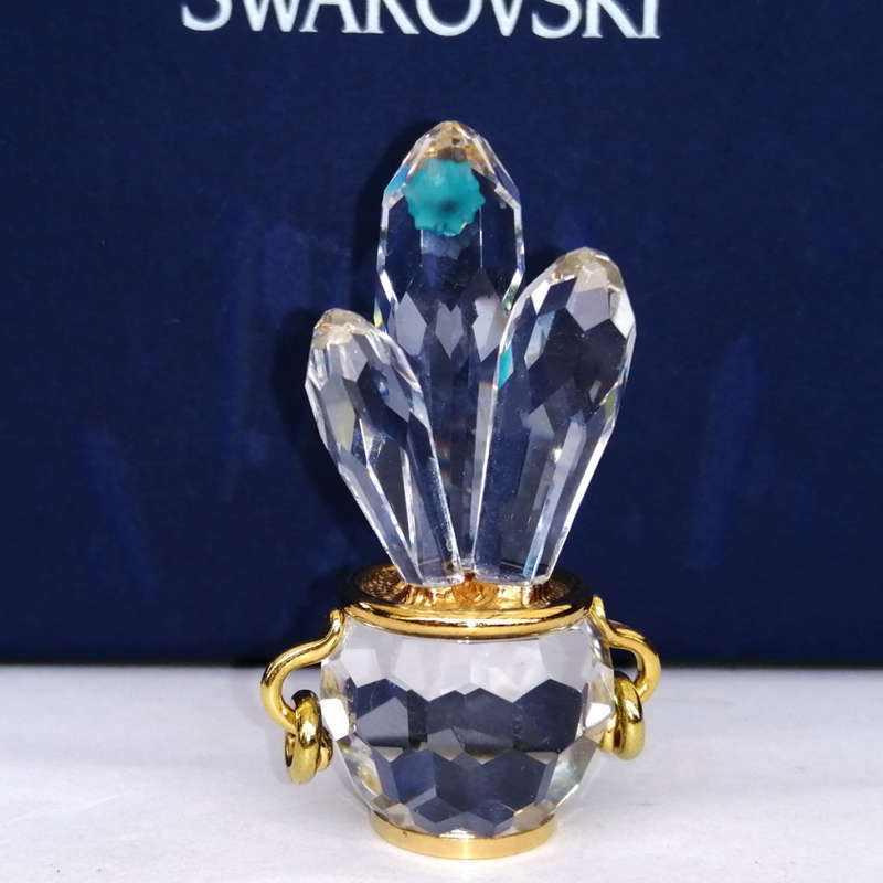 Swarovski Memories 235904 Cactus with Blue Flower Cactus Blue Circon