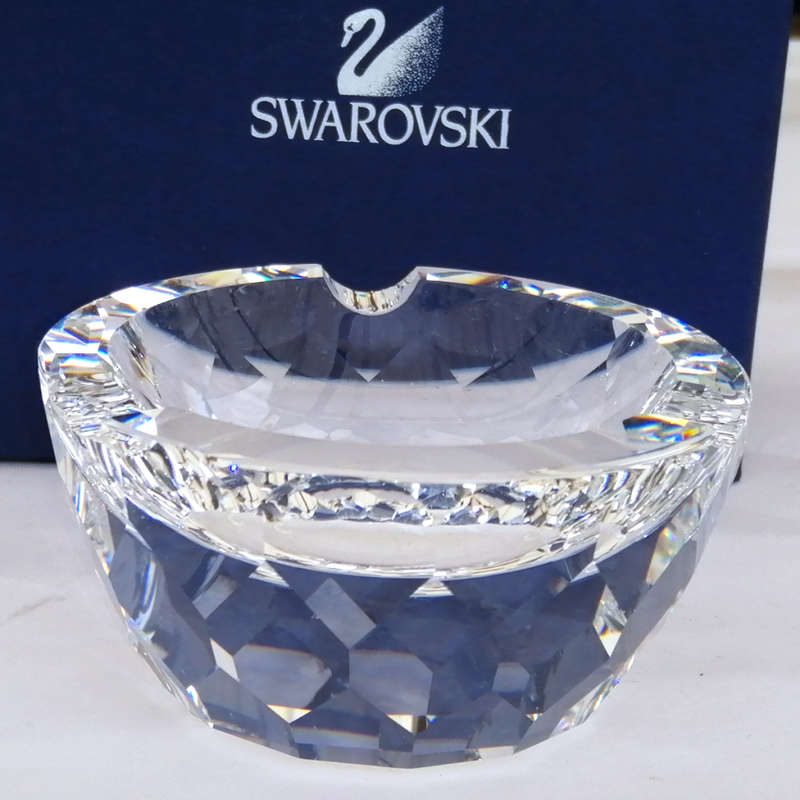 Swarovski Crystal Large Clear Ashtray Retired