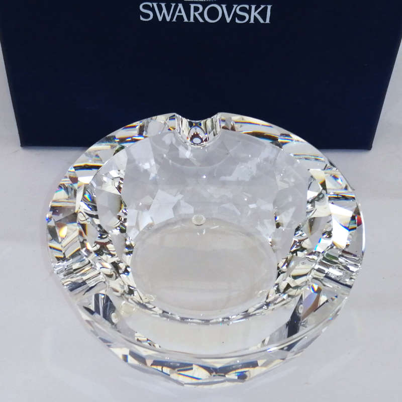 Swarovski Crystal Large Clear Ashtray Retired