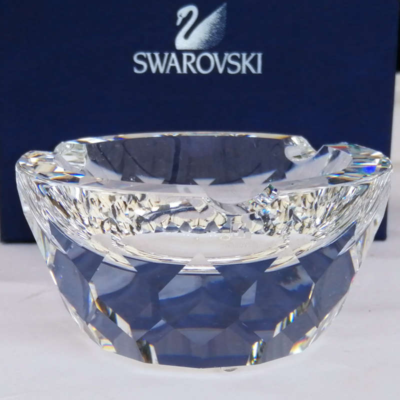 Swarovski Crystal Large Clear Ashtray Retired