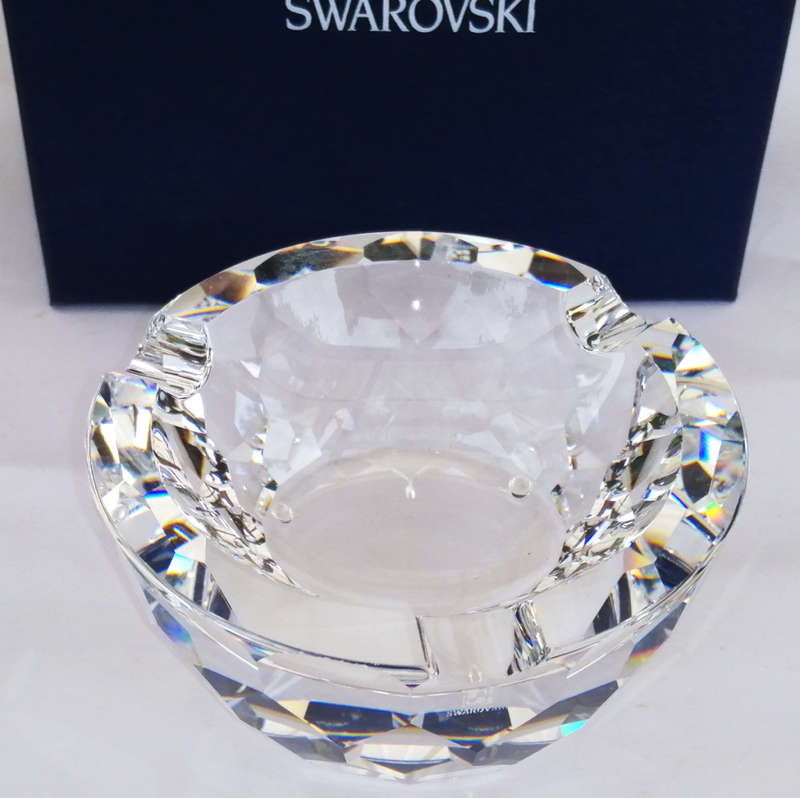 Swarovski Crystal Large Clear Ashtray Retired