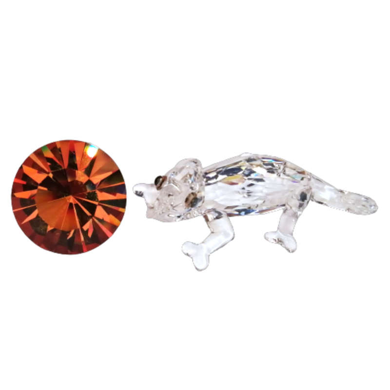 Swarovski Chameleon with Coloured Gem - Rare Encounters - 291134