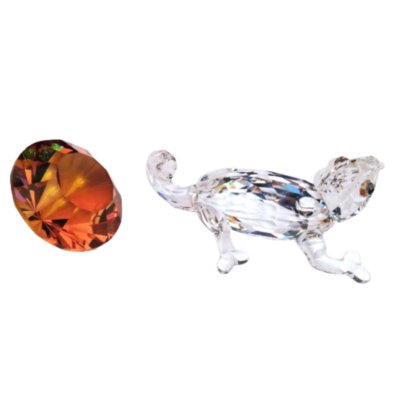 Swarovski Chameleon with Coloured Gem - Rare Encounters - 291134
