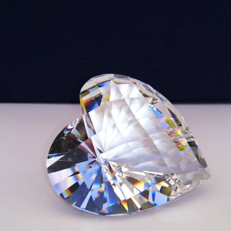 Swarovski Silver Crystal Stunning Diamond Heart