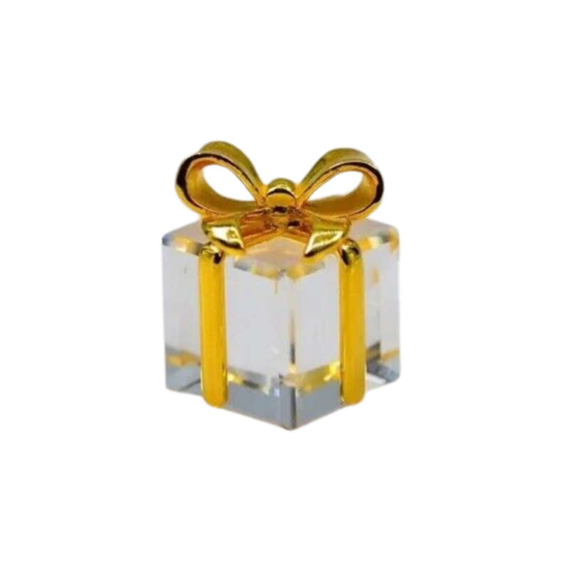 SWAROVSKI CRYSTAL MEMORIES MOMENTS Present GOLD PLATED