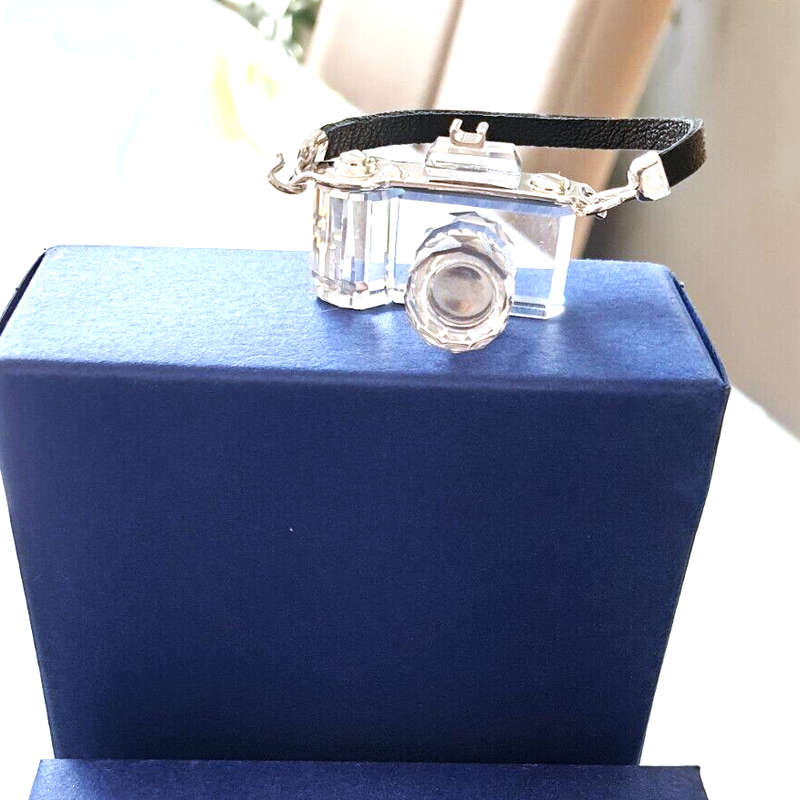Swarovski Crystal Memories Camera Rhodium Plated.