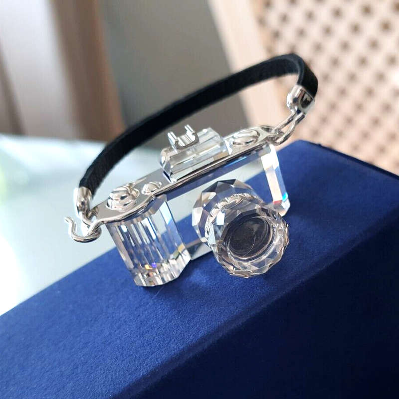 Swarovski Crystal Memories Camera Rhodium Plated.