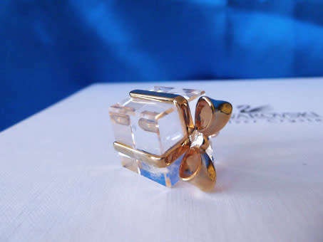 SWAROVSKI CRYSTAL MEMORIES MOMENTS Present GOLD PLATED