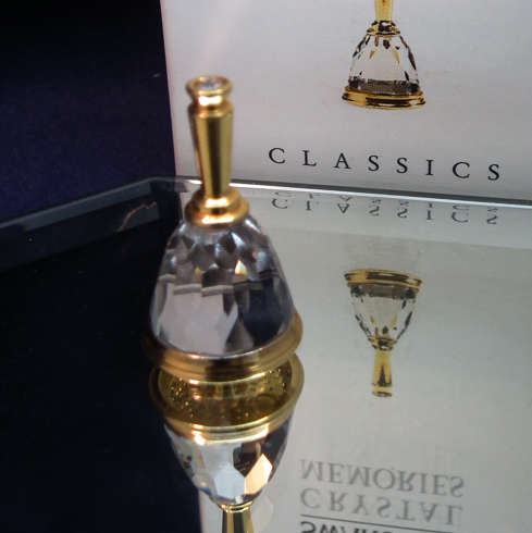 Swarovski Crystal Memories Moments Dinner Bell Gold Plated