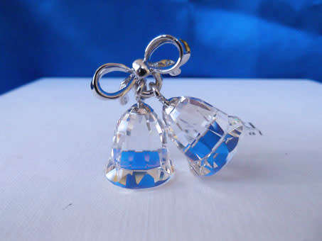 Swarovski Memories Silver Crystal Bells Rhodium