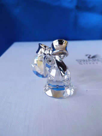 Swarovski Memories Silver Crystal Bells Rhodium