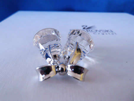 Swarovski Memories Silver Crystal Bells Rhodium
