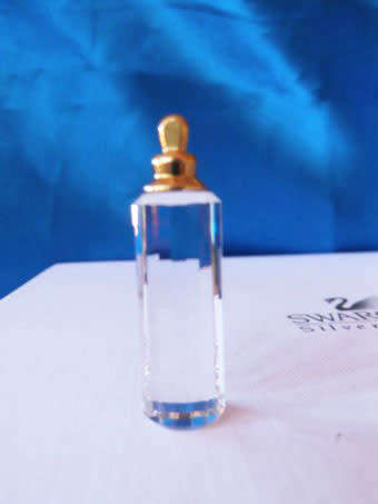 Swarovski Memories Silver Crystal Baby Bottle Gold