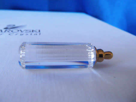 Swarovski Memories Silver Crystal Baby Bottle Gold