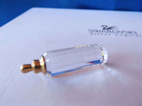 Swarovski Memories Silver Crystal Baby Bottle Gold