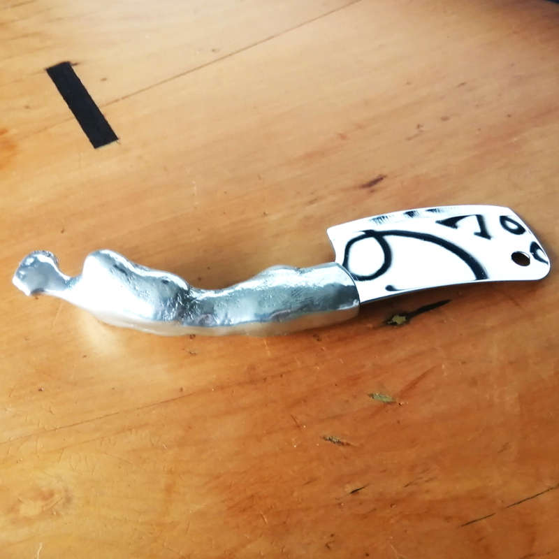Carrol Boyes Pewter Stainless Steel Herb / Biltong Chopper